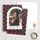 Search for red chequered invitations Unique