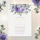Search for lavender and gold invitations Watercolor floral