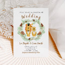Search for bride and groom cartoon invitations Rustic