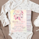 Recherche de dream catcher invitations Baby