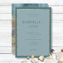 Search for aqua and gold wedding invitations Modern
