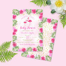 Search for pink flamingo baby shower invitations Luau