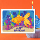 Search for aquarium birthday cards Goldfish