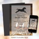 Search for derby party invitations Rustic