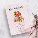 Search for pancake bridal shower invitations Watercolor
