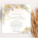 Search for square bridal shower invitations Botanical