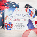 Search for red white and two birthday invitations Summer birthday party