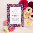 Search for purple watercolor wedding invitations Flowers