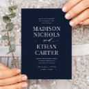 Search for black navy wedding invitations Classic