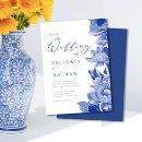Search for blue willow wedding invitations Blue and white