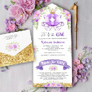 Search for princess is on her way invitations It's a girl