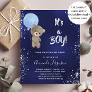 Search for glitter baby boy shower invitations Silver