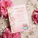 Search for mothers day tea party invitations Watercolor