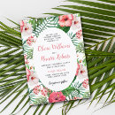 Search for pink hibiscus invitations Tropical