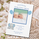 Search for elephant birth announcement cards Baby boy