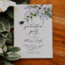 Search for flower graduation invitations Watercolor
