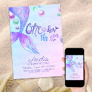 Search for mermaid 1st birthday invitations Pink
