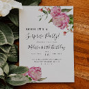 Recherche de floral surprise anniversaire invitations Aquarelle