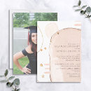 Search for pink and gold graduation invitations College