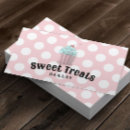 Search for sweet treats business cards Cupcake
