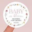Search for baby girl stickers wildflower baby shower