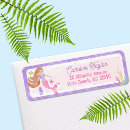 Search for underwater ship return address labels Mermaid