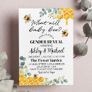 Recherche de bee gender reveal invitations Doux comme peut être