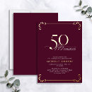 Recherche de burgundy birthday invitations Typographie