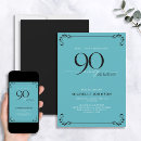 Search for surprise 90th birthday invitations Typography