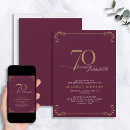 Recherche de burgundy anniversaire invitations Moderne
