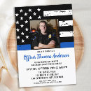 Search for law enforcement graduation invitations Thin blue line