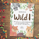 Search for fox 1st birthday invitations Forest friends