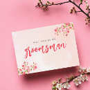 Search for groomsman bridesmaid cards For him