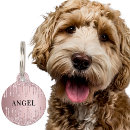 Search for pink pet tags for pets
