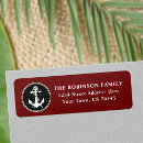 Search for nautical rope return address labels Anchor
