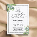 Search for foliage graduation invitations Typography