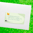 Search for golf return address labels Watercolor
