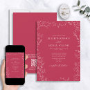 Search for magenta wedding invitations Modern