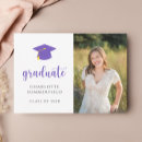 Search for purple and gold graduation invitations College