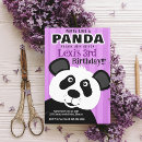 Search for panda bear birthday invitations Bamboo