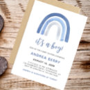 Search for rainbow baby boy shower invitations Its a boy