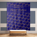 Search for blue gold birthday backdrops Typography