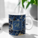 Search for dark blue and gold mugs Marble