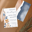 Search for navy blue and burnt orange wedding invitations Script