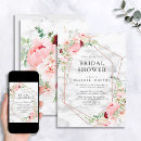 Search for rose gold geometric invitations Pink