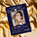 Search for save the date graduation invitations Blue