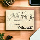 Search for modern bridesmaid cards Retro