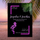 Search for neon pink wedding invitations Retro