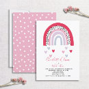 Search for wild and three birthday invitations Rainbow