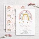 Search for wild and three birthday invitations Rainbow